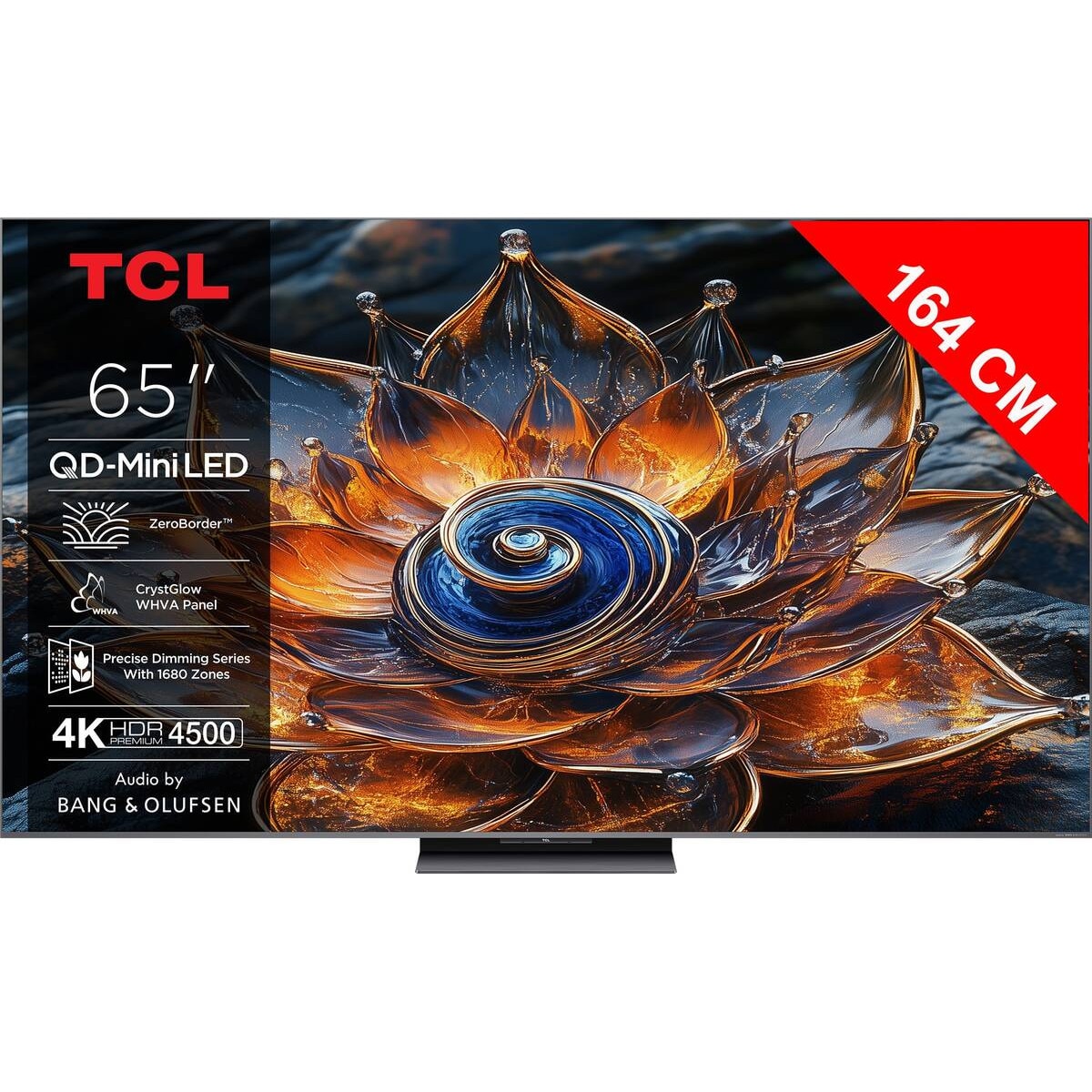Televizor Mini LED TCL 65Q8C, 164 cm, Google TV, Ultra HD 4K, Clasa D