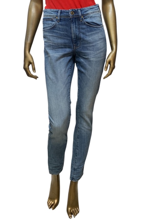 Blugi de dama G-Star RAW Kafey High Skinny 8409162 16113-41, Talie inalta, Crampoane slim, W27-L32, Albastru