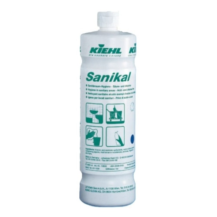 Detergent fara acid si clor pentru grupuri sanitare Sanikal 1 L Kiehl