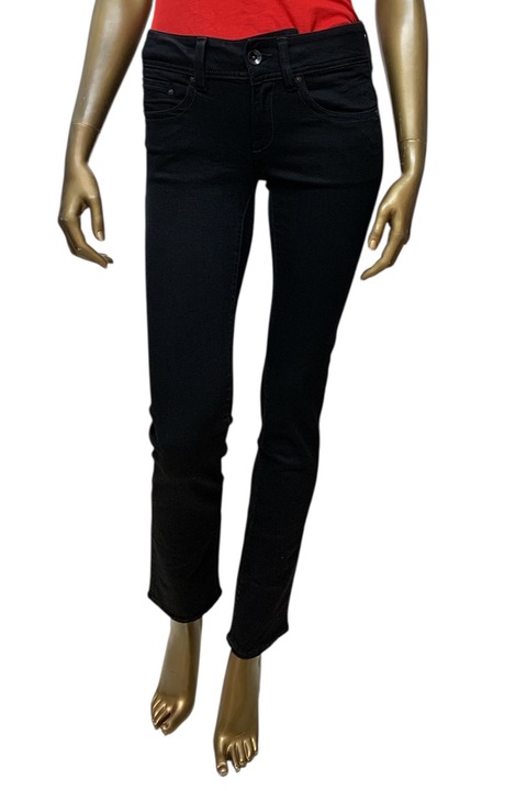 Дамски дънки G‑Star RAW Midge Saddle Mid Straight 6270959 16113‑41, Средна талия, Прав крачол, W27‑L32, Черен