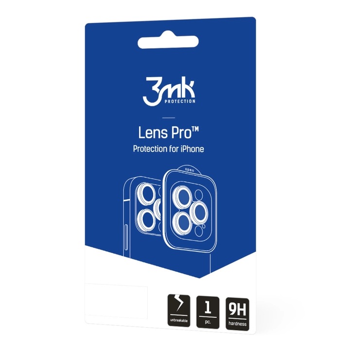 3MK Lens Protection Pro – Apple iPhone 17 Pro / 17 Pro Max készülékhez fekete
