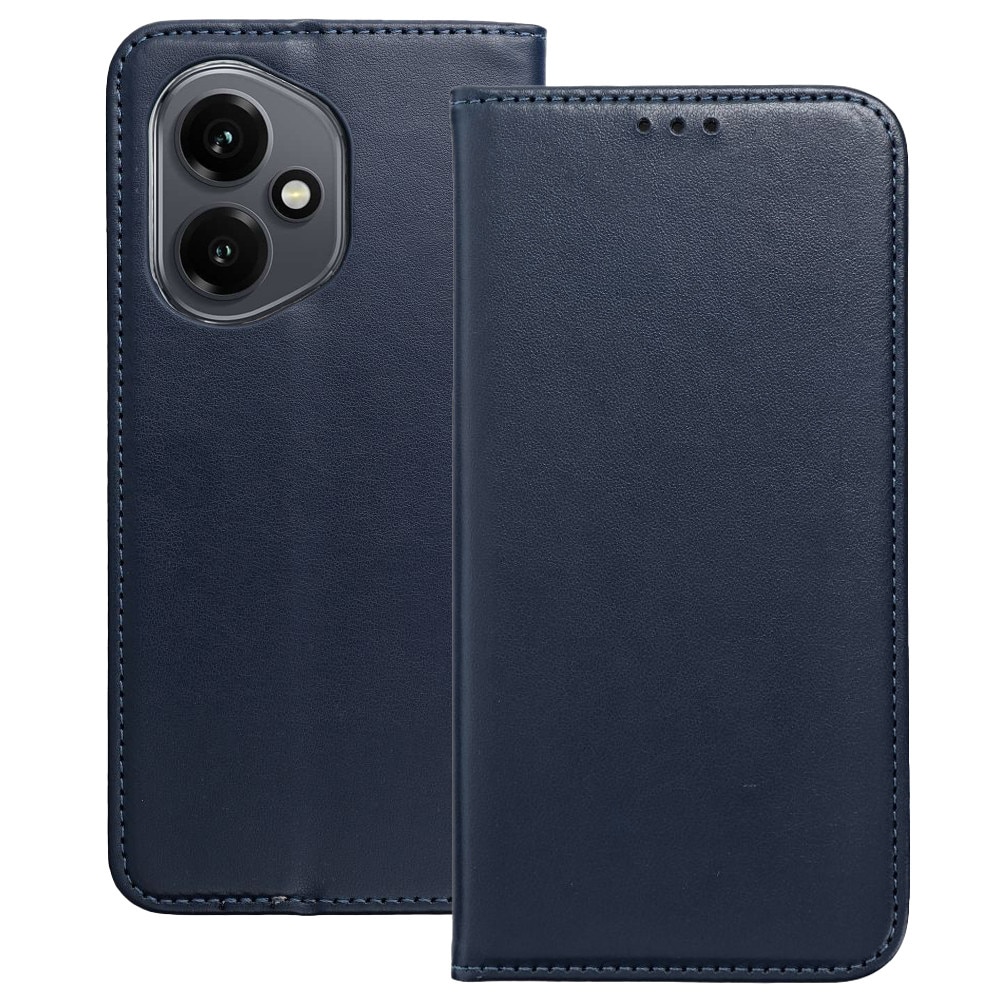 Husa de telefon compatibila Honor 400 5G, tip carte, cu suport pentru carduri bancare, cu inchidere magnetica, albastru inchis, Smart Magneto