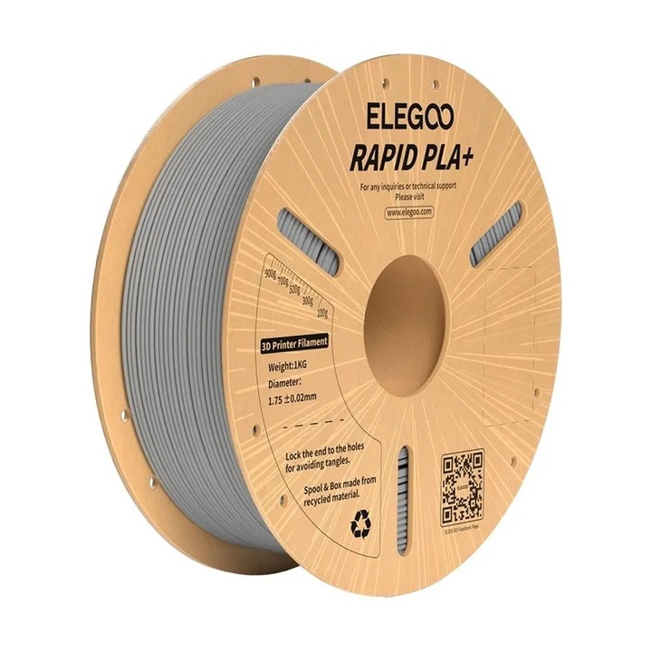 ELEGOO Rapid PLA+ Filament (szürke)