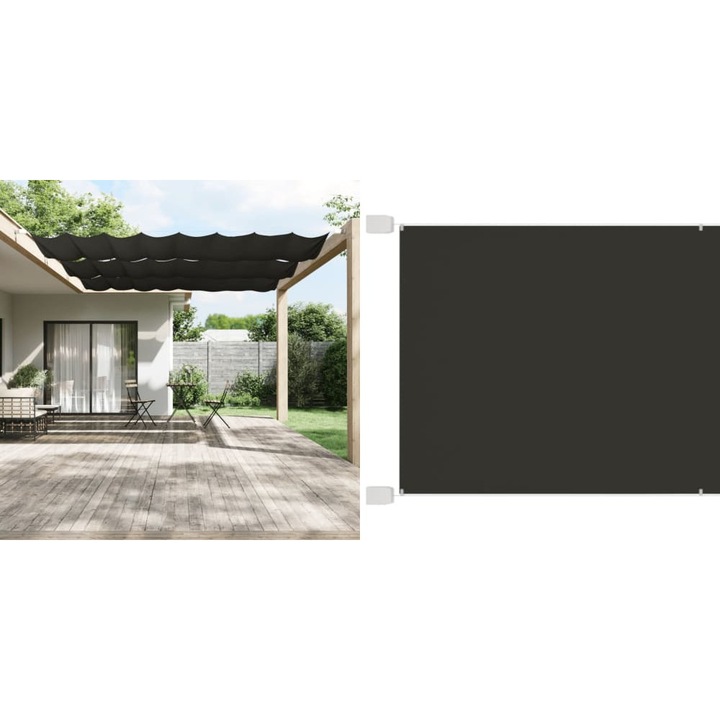 Copertina verticala, antracit, 140x800 cm, tesatura Oxford
