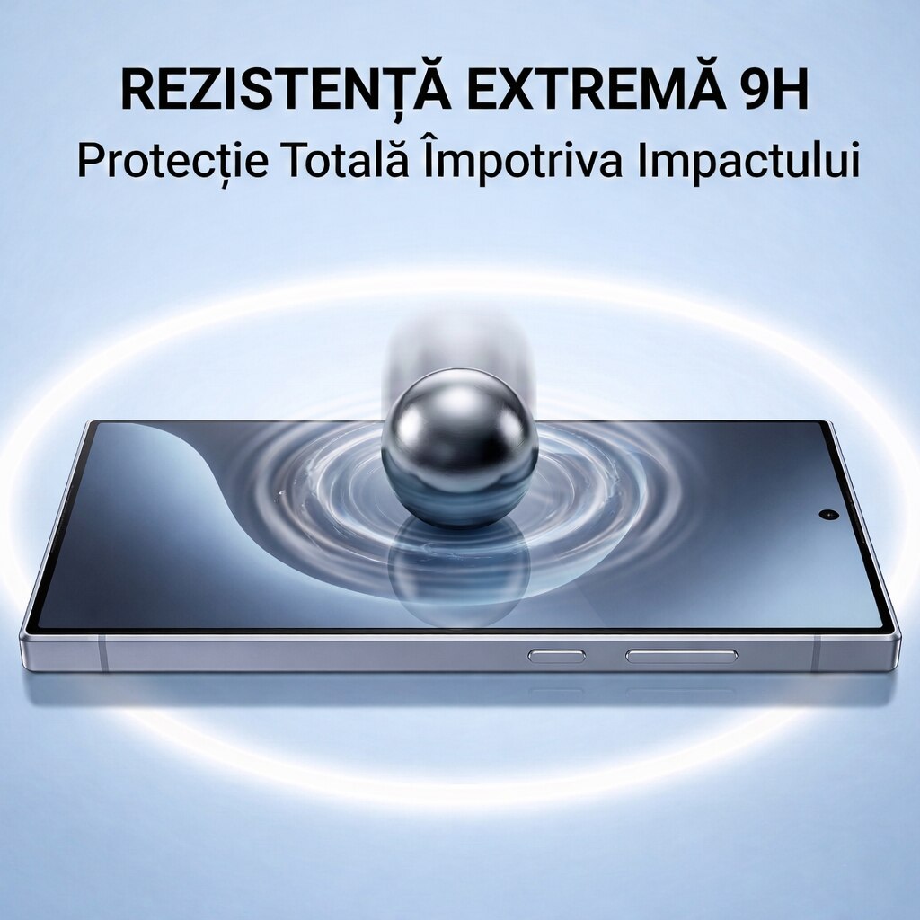 Set 2 Folii Sticla EasyArmour cu Aplicator pentru Samsung Galaxy S24 Plus / 25 Plus, Instalare Usoara Fara Experienta, Margini Negre 3D, Full Glue, Sticla Securizata 9H, Protectie Ecran Anti-Soc, Kit Montaj Inclus, Fara Bule