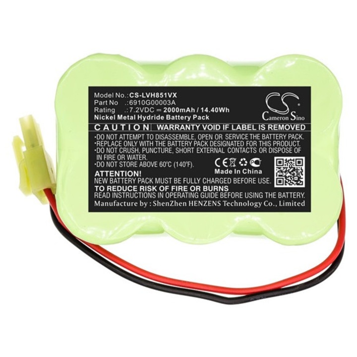 Cameron sino ni-mh akkumulátor, 7.2v, 2000mAh, kompatibilis lg 6910g00003a kompatibilis-vel