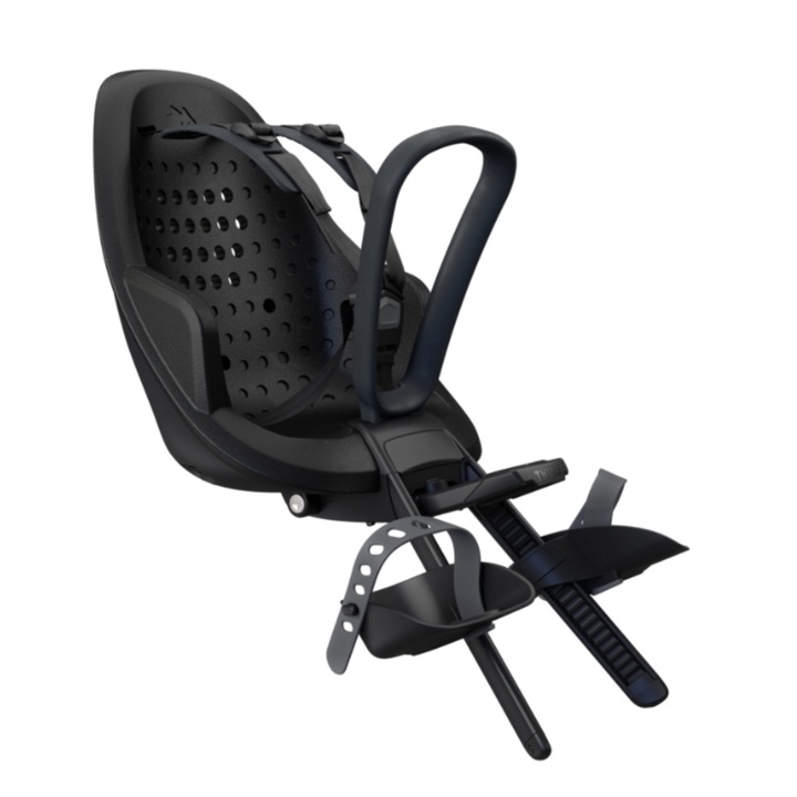Детско столче Thule Yepp 2 Mini Midnight Black, монтирано отпред