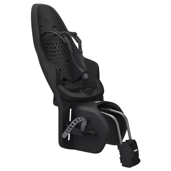 Thule Yepp 2 Maxi Midnight Black Детско столче за кола, монтирано върху рамката, със заден монтаж за велосипед