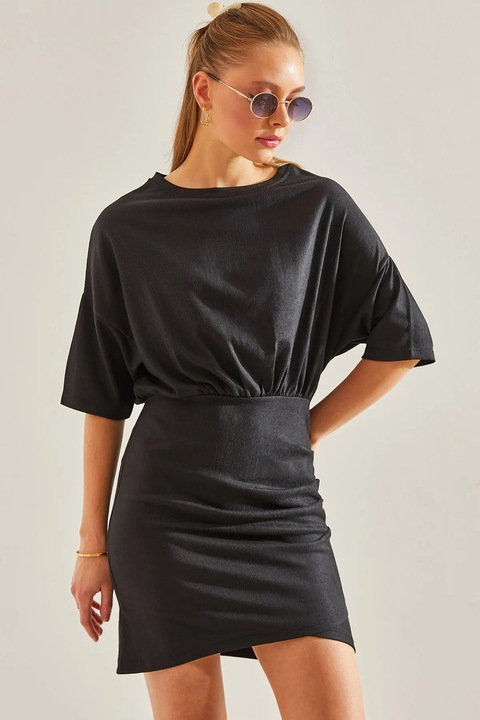 Rochie mini, HiCCUP, Comfort Fit, mez, fekete, S INTL
