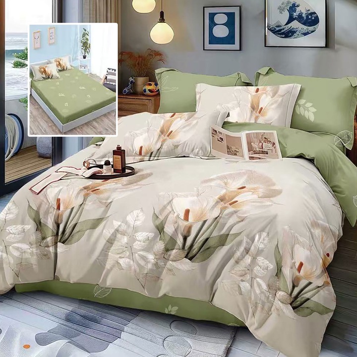 Lenjerie de Pat FINET 6 Piese cu Husa (JORDYN-H)