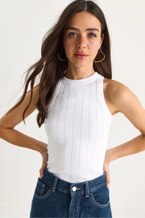 Потник, HiCCUP, бял, памук, кръгла яка