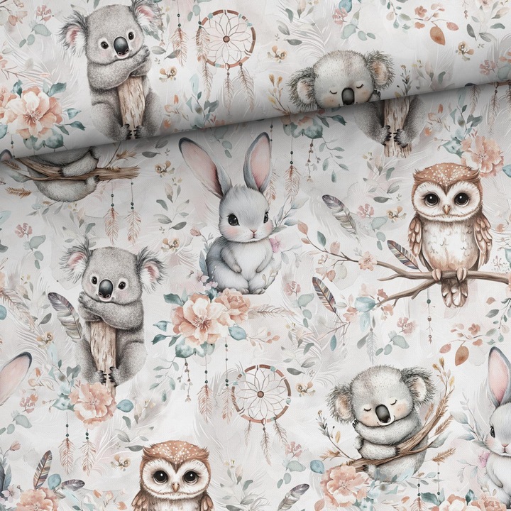 Material textil, Bumbac imprimat Dream Catchers, bumbac 100%