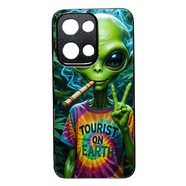 Puha TPU tok, Oppo Reno 13 5G-vel kompatibilis, Alien Design