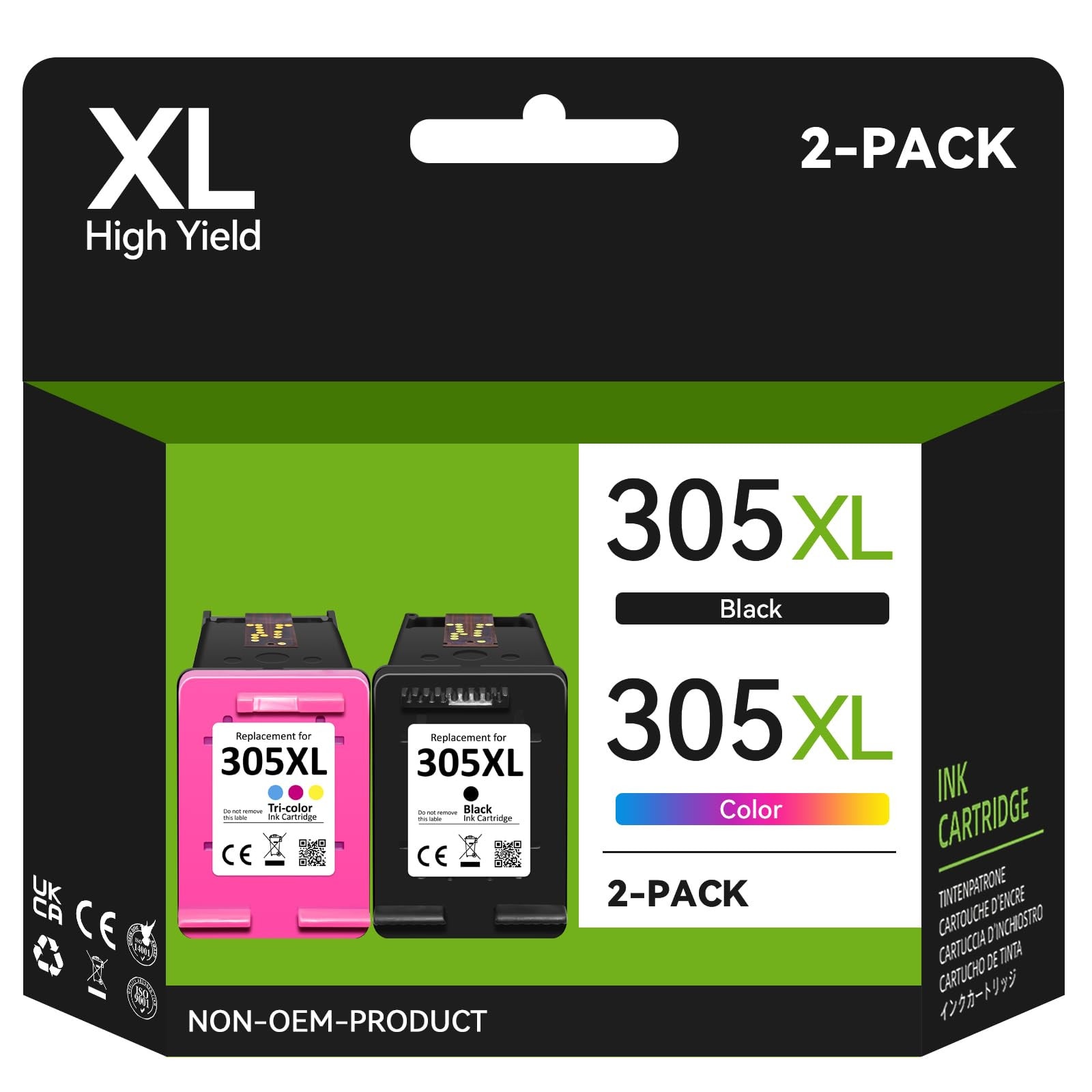 HP 305 Original Tintenpatronen Multipack – Schwarz – Für DeskJet 2710, 2720, Envy 6010, 6020, 6030 & Mehr