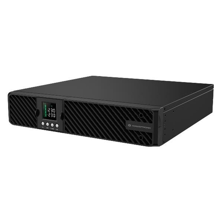 Sistem UPS Interactiv Conceptronic ZEUS51E1K 1000 W, 1000 VA, Negru, 12x220V, 4 ore incarcare