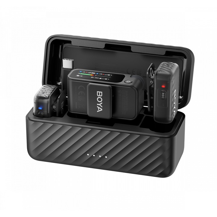 Безжична система микрофони All-in-One BOYA BOYAMIC 2 с вградена 8GB памет