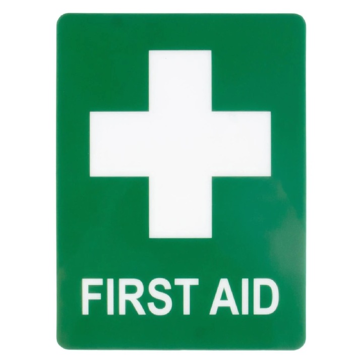 Semn autoadeziv „Prim ajutor”, 10x13 cm
