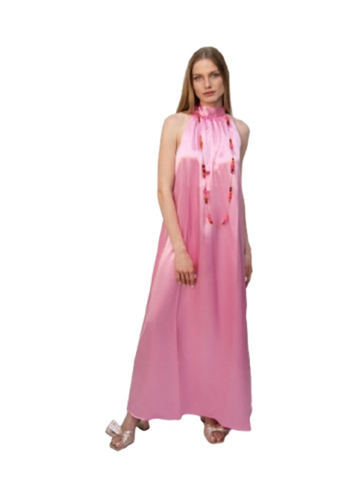 Дамска рокля, размер М, розов