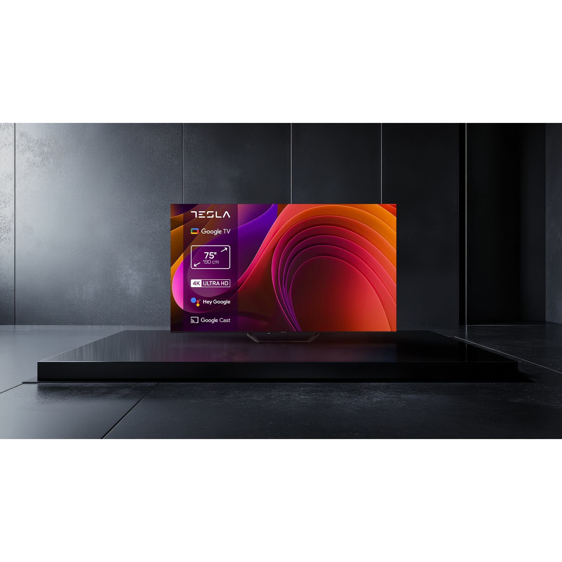 Televizor Tesla LED 55E655BUS, 139 cm, Smart Google TV, 4K Ultra