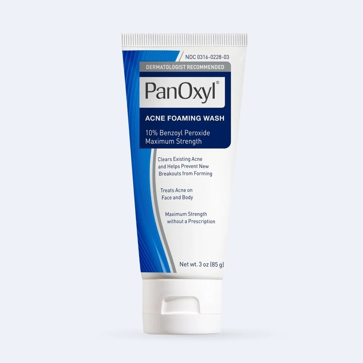 Arctisztító, PanOxyl, 10% benzoil-peroxidot tartalmaz és eltávolítja a pórusokból származó szennyeződéseket, 156 g (régi verzió)