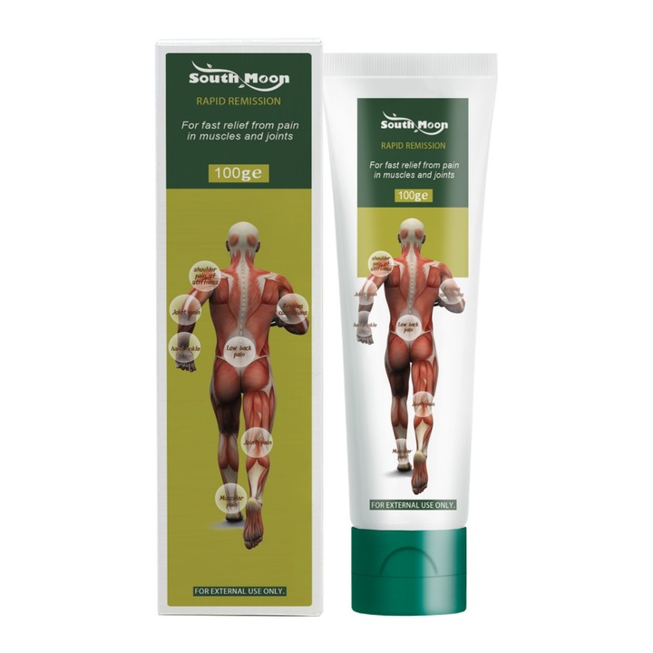 Крем за облекчаване на болки в ставите и мускулите, South moon, 100g, натурални съставки, немазен