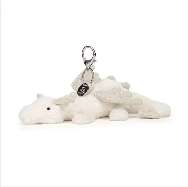 Jellycat plusz játék, 11 cm, fehér sárkány