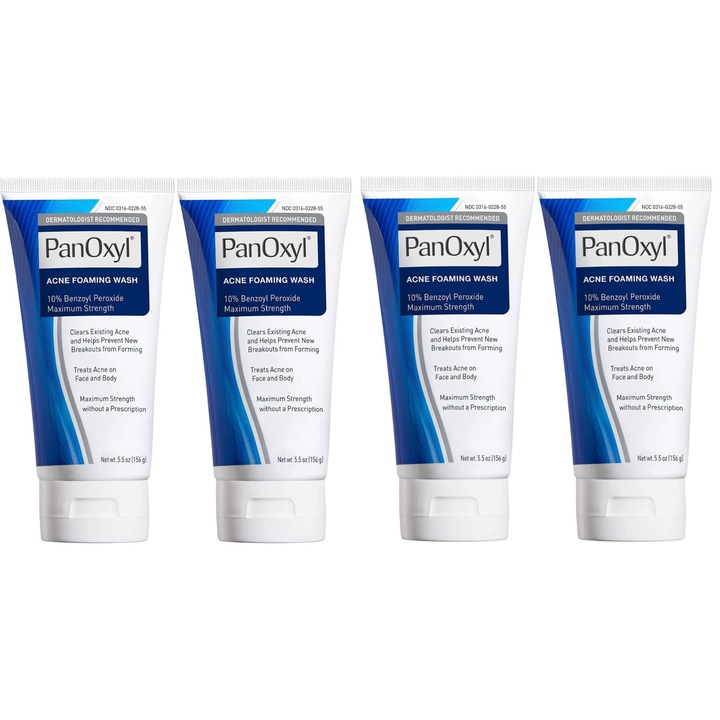 Tisztító hab, PanOxyl, Benzoil-peroxid 10%, 156g, 4db