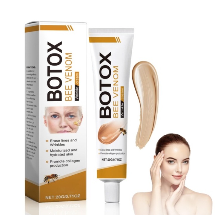 OUHOE Méhmérges Arckrém, Ránctalanító, Feszesítő & Intenzív Hidratáló, 20g, Normál Nappali Arckrém