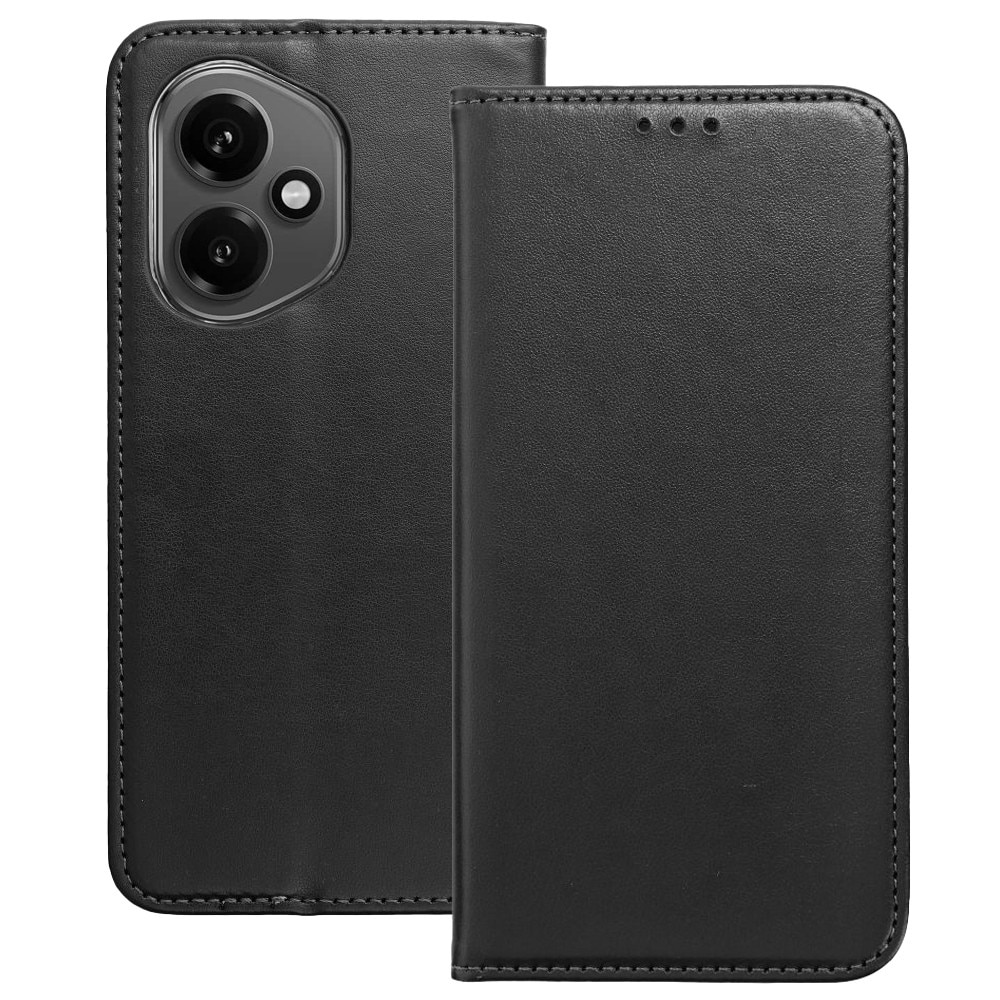 Husă de telefon compatibilă Honor 400 5G, tip carte, cu suport pentru carduri, închidere magnetică, negru, Smart Magneto