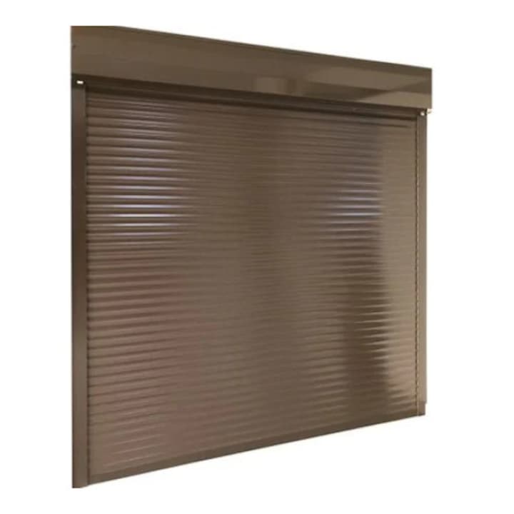 Rulou exterior, Casa Deco Logistics, aluminiu, automat cu telecomandă, 600x900mm, maro