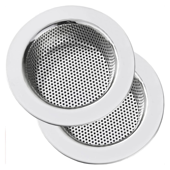Set 2 accesorii chiuveta din inox, TodyJeyHo, 4.5"x1"