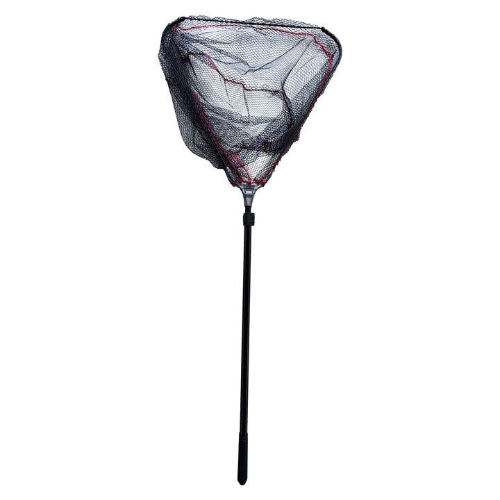 Fekete gumírozott háló, 60 cm-es nyílással, Dual Fish