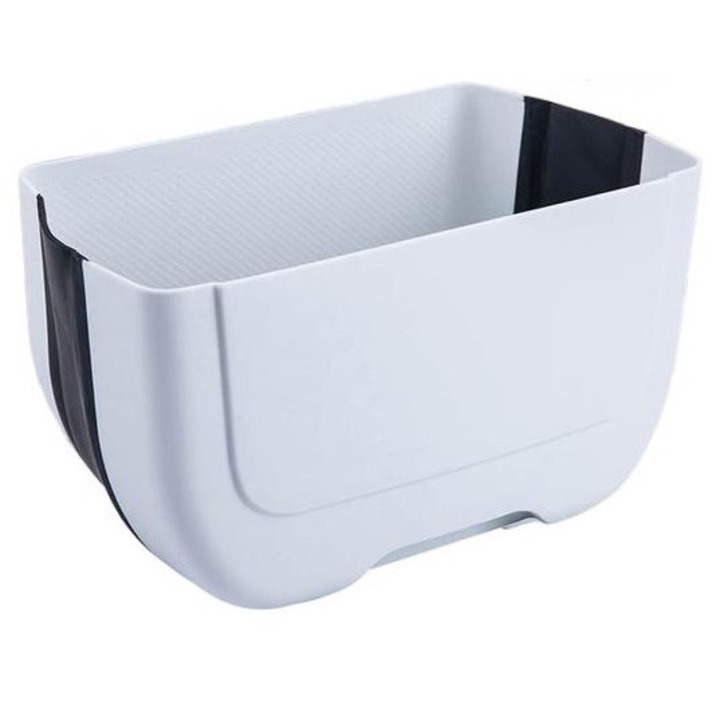 Cos gunoi pliabil TodyJeyHo alb 16x13x20cm 3L