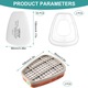 Set Filtre 3M, Suness, 2 Filtre A1 6001, 2 Capace Plastic, 60 Filtre 5N11 de Bumbac, filtrare particule fine, Particule Anti-gaz, Vapori de Vopsea si Noxe, pentru 6100 6200 6800 7501 7502 7501, Protectie Respiratorie