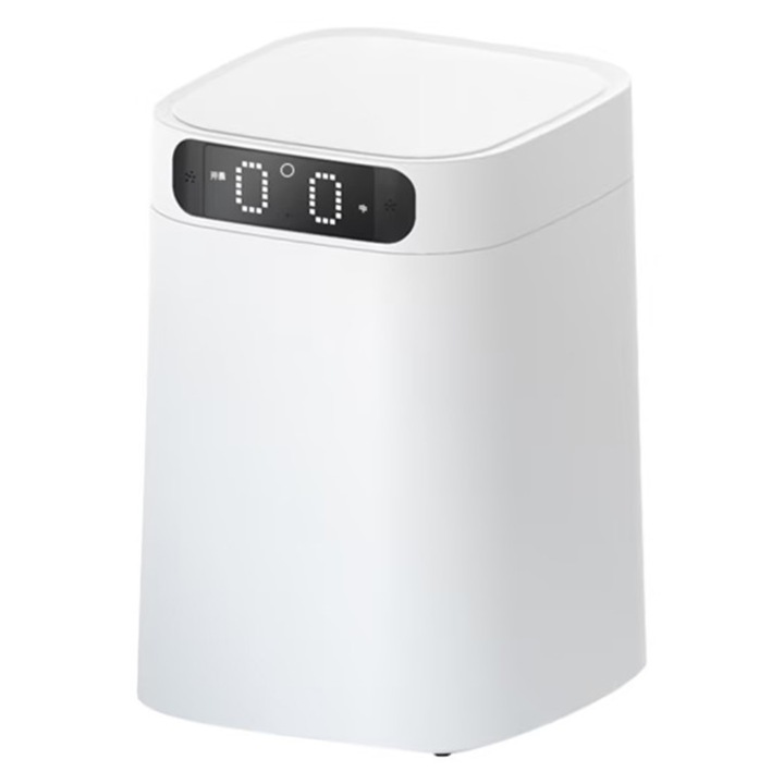 Intelligens automata szemeteskuka, automata csomagolás, induktív fedél, 25x35cm