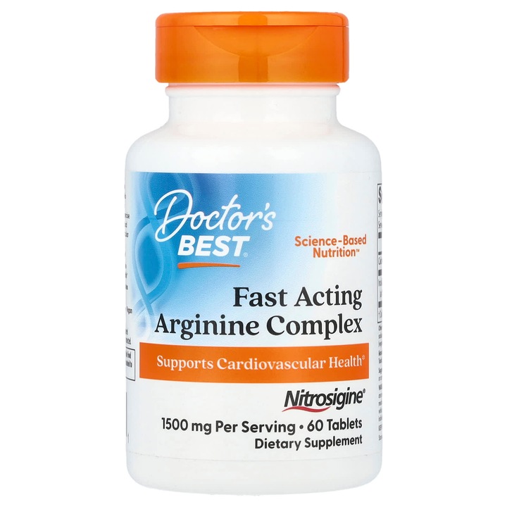 Supliment complex de arginina, 1500 mg, 60 tablete, Doctor's Best