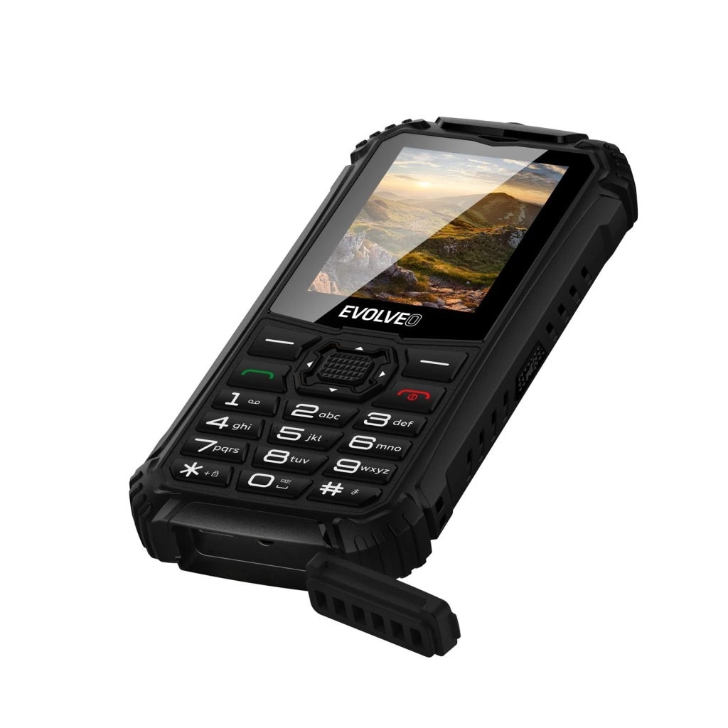 Telefon Evolveo StrongPhone Q1 cu buton, Dual SIM - Negru