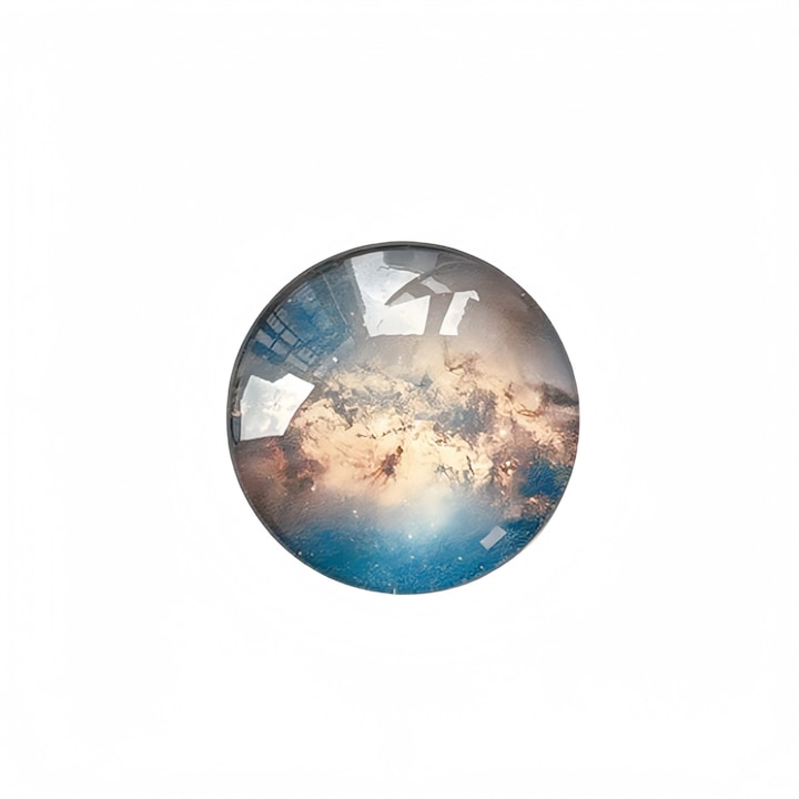 Suport adeziv universal pentru telefoane si tablete, model cer instelat, Albastru-negru