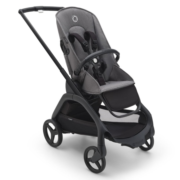 Персонализирана количка Bugaboo Dragonfly Black/Grey Melange