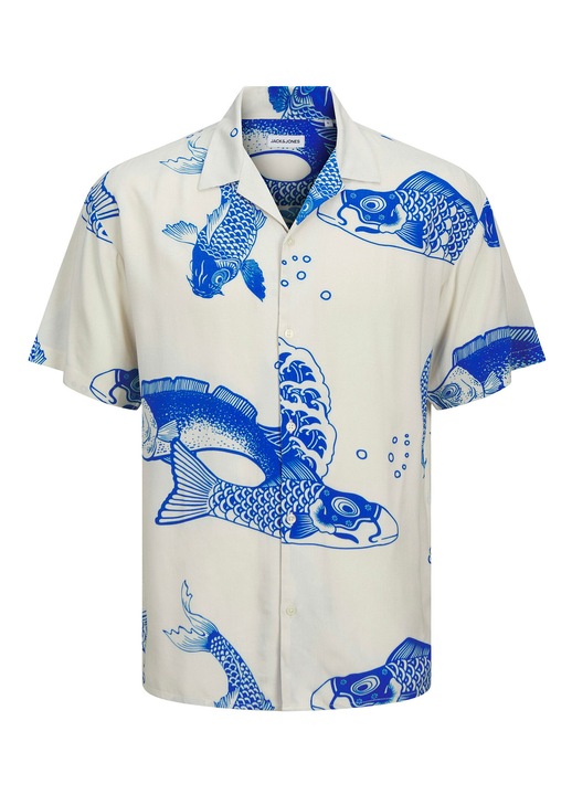 Мъжка риза Jack Jones, 12268465, Вискоза, 2XL INTL, Синя