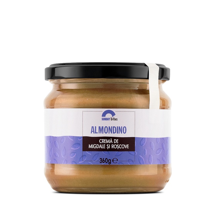 Crema de migdale si roscove, Almondino, 360g