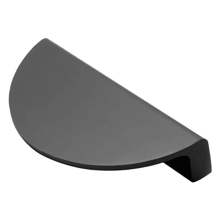 Maner HALF MOON 64 mm, negru mat
