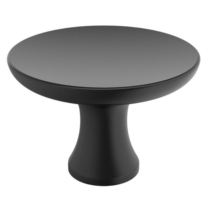 Buton LOTUS 50x25 mm, negru mat