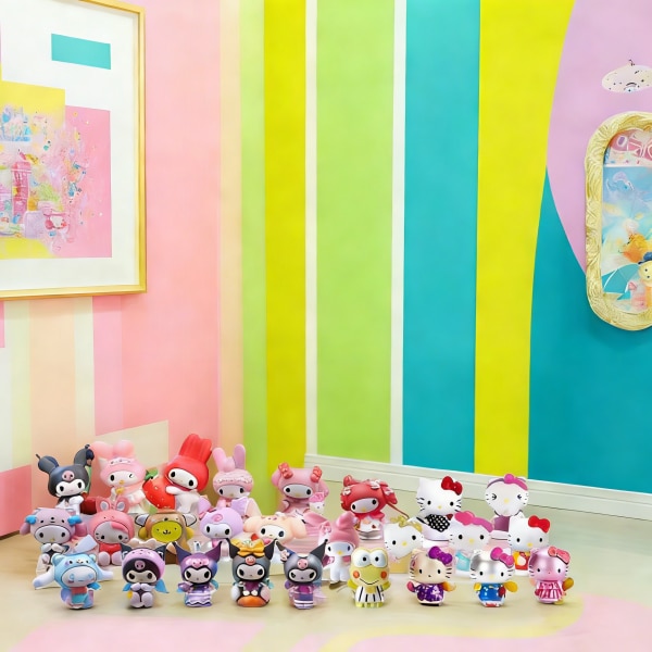 Set de jucarii dragute Sanrio - Kuromi/My Melody/Cinnamoroll