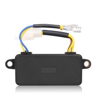Regulator de tensiune, Axroad Mall, Dreptunghi, Carcasa din plastic, Pentru generatoare, 2-3kW, 2 Fire si Mufa 4 Pini, Protectie la scurtcircuit, 220V, 10*3.7cm, Negru