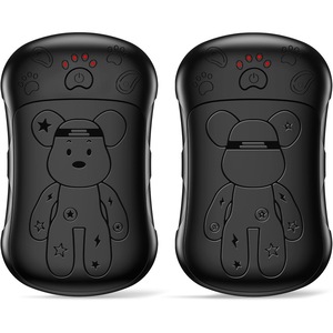 Set 2 Incalzitoare de maini reincarcabile, YSBER®, Reincarcabile, incalzire rapida maini, 4 nivele temperatura, 8-20 ore de caldura, Incarcator portabil USB-C, potrivit pentru munca, scoala, cadou util iarna, Negru