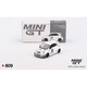 Modellautó Fiat 595 Abarth LB-Works x Abas Works Gara Fehér 2024 1:64 Mini GT MGT00809-L