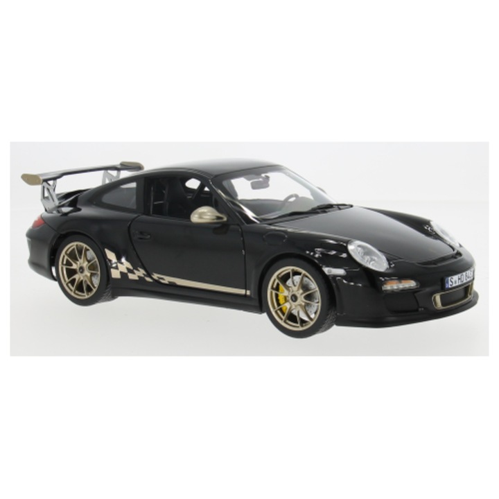 Makett Porsche 911 GT3 RS 2009 fekete és arany - 1/18 Norev