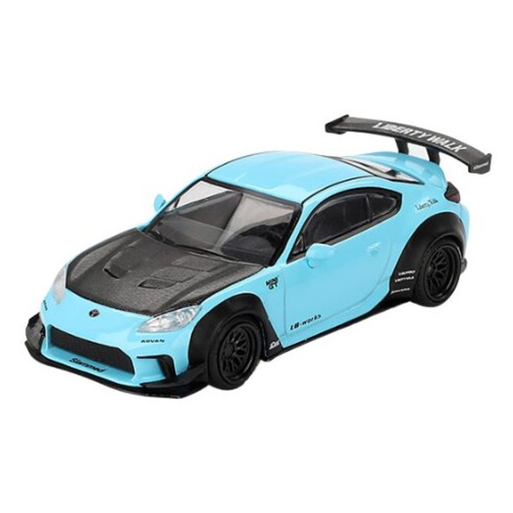 Toyota Gr86 Lb Works Baby Blue 2024 1:64 Mini GT MGT00873-L модел автомобил