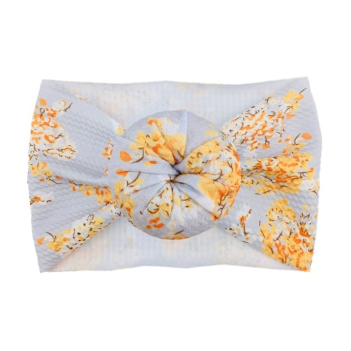 Bentita lata Superbaby, Model 19 AL 18566 cu imprimeu, Fete, Textil, 6-12 luni, Multicolor